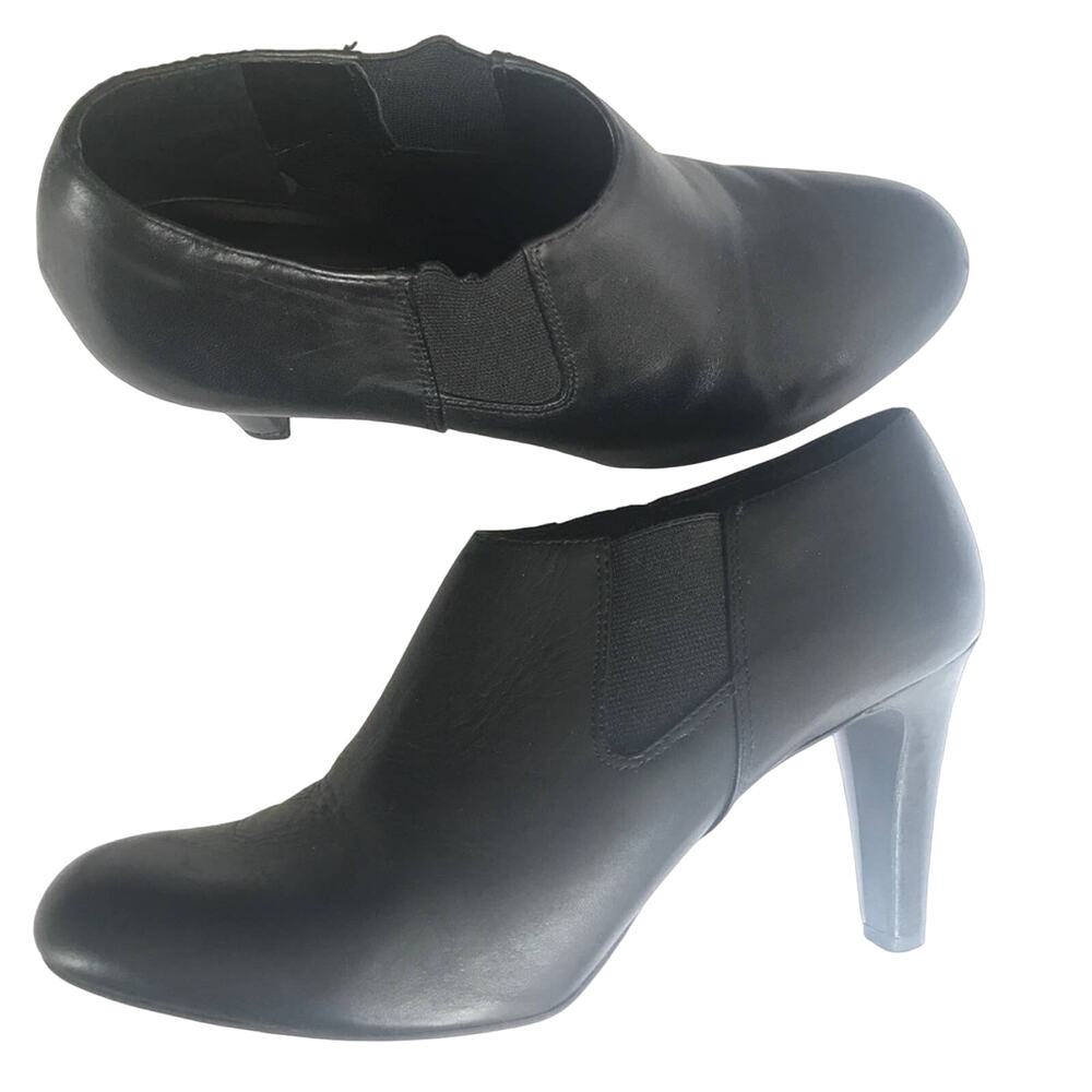 Franco Sarto black leather booties 9